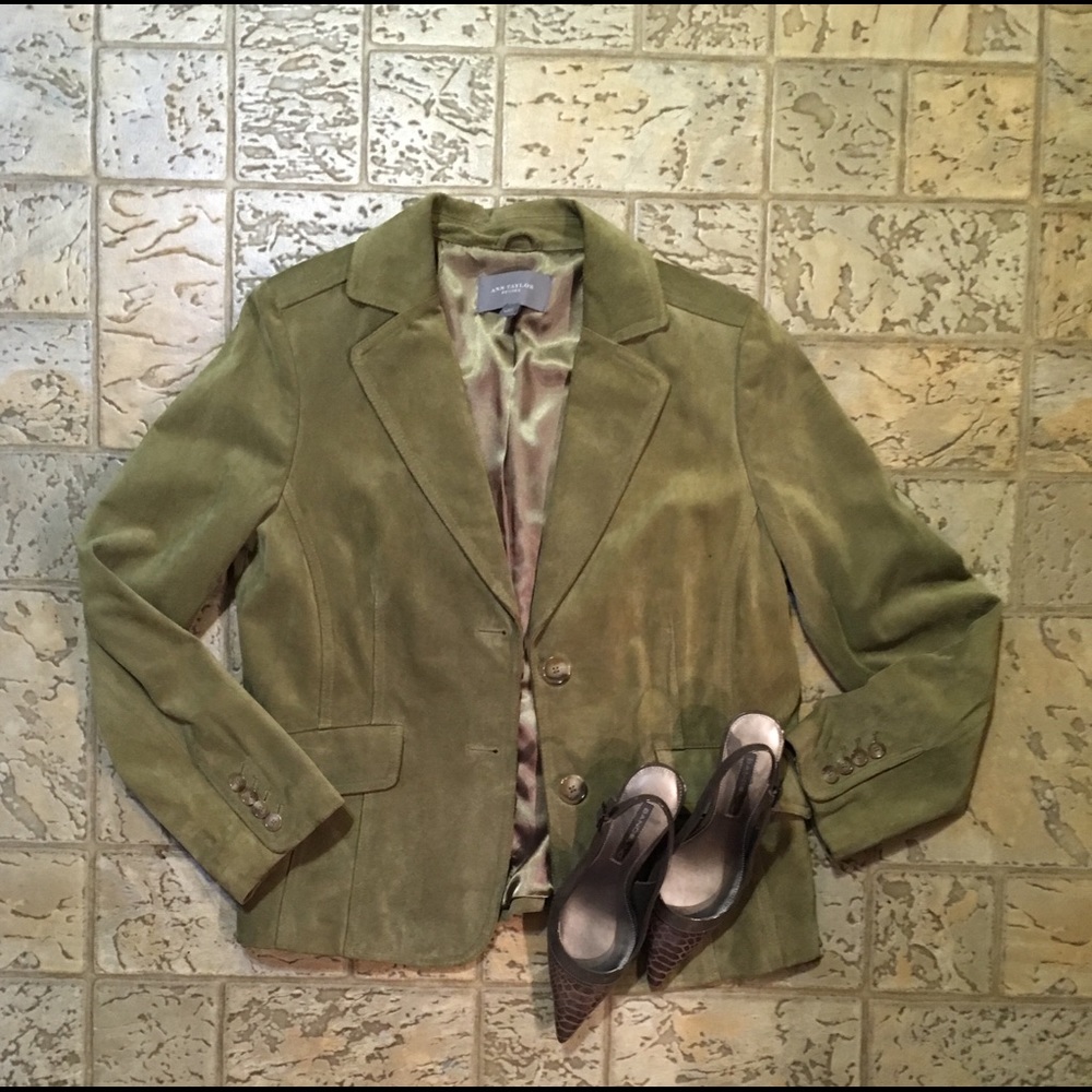 Suede leather jacket